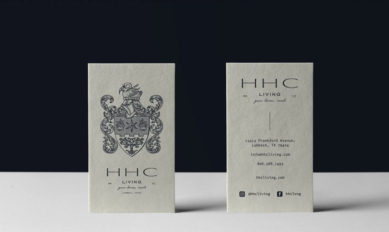 Premium business cards with glossy finish and elegant design